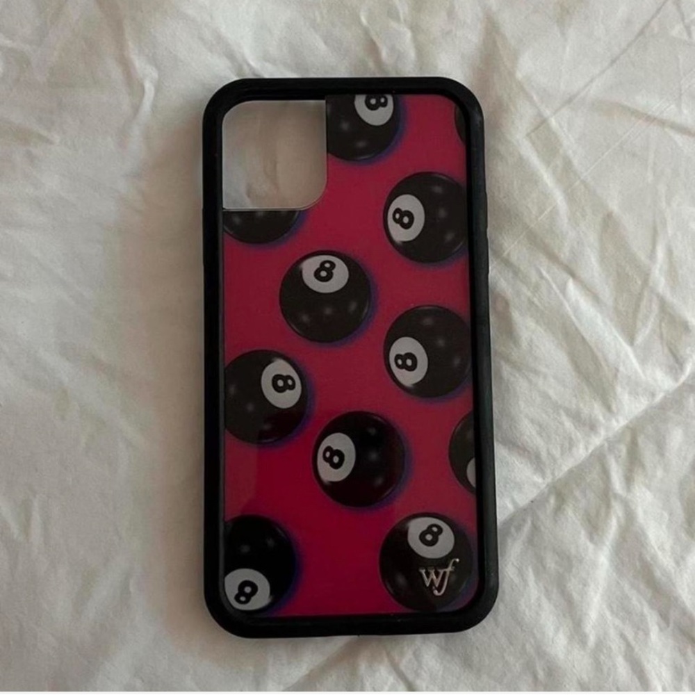 Wildflowers Black and Pink 8-Ball Phone Case